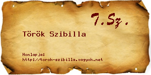 Török Szibilla névjegykártya